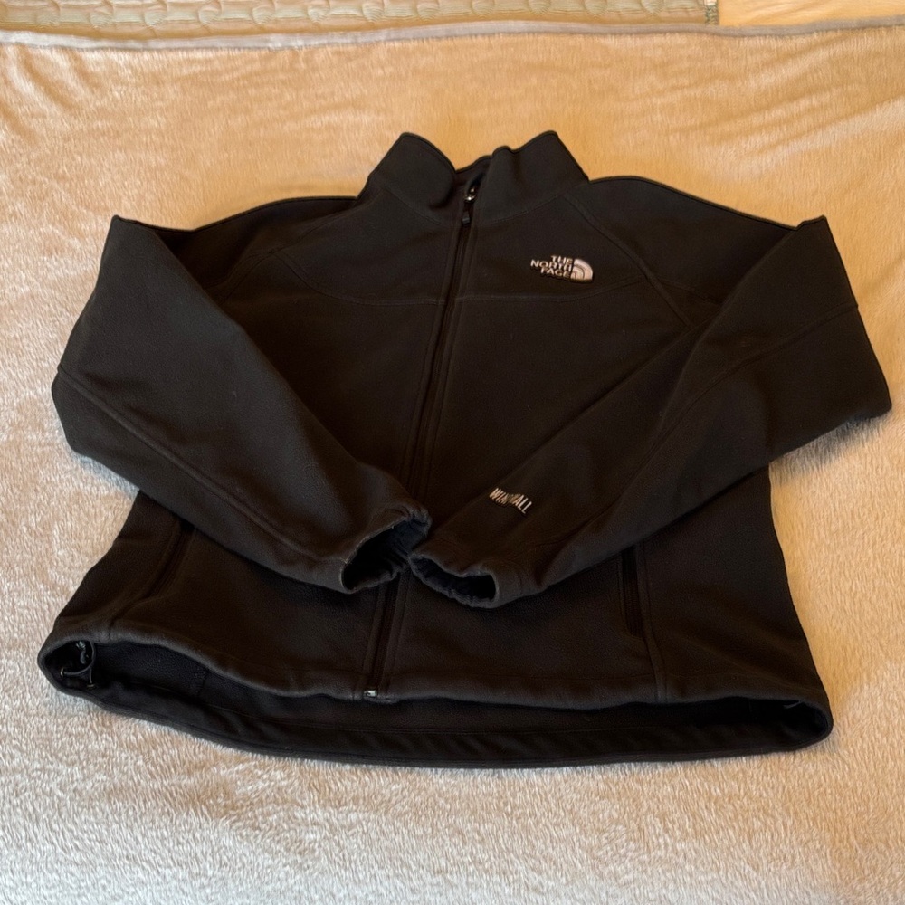 The North Face Women's Windwall Black Jacket Size L EUC